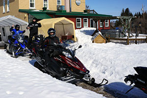 Snowmobile nearby