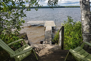 Quay on the shores of Lac Nominingue